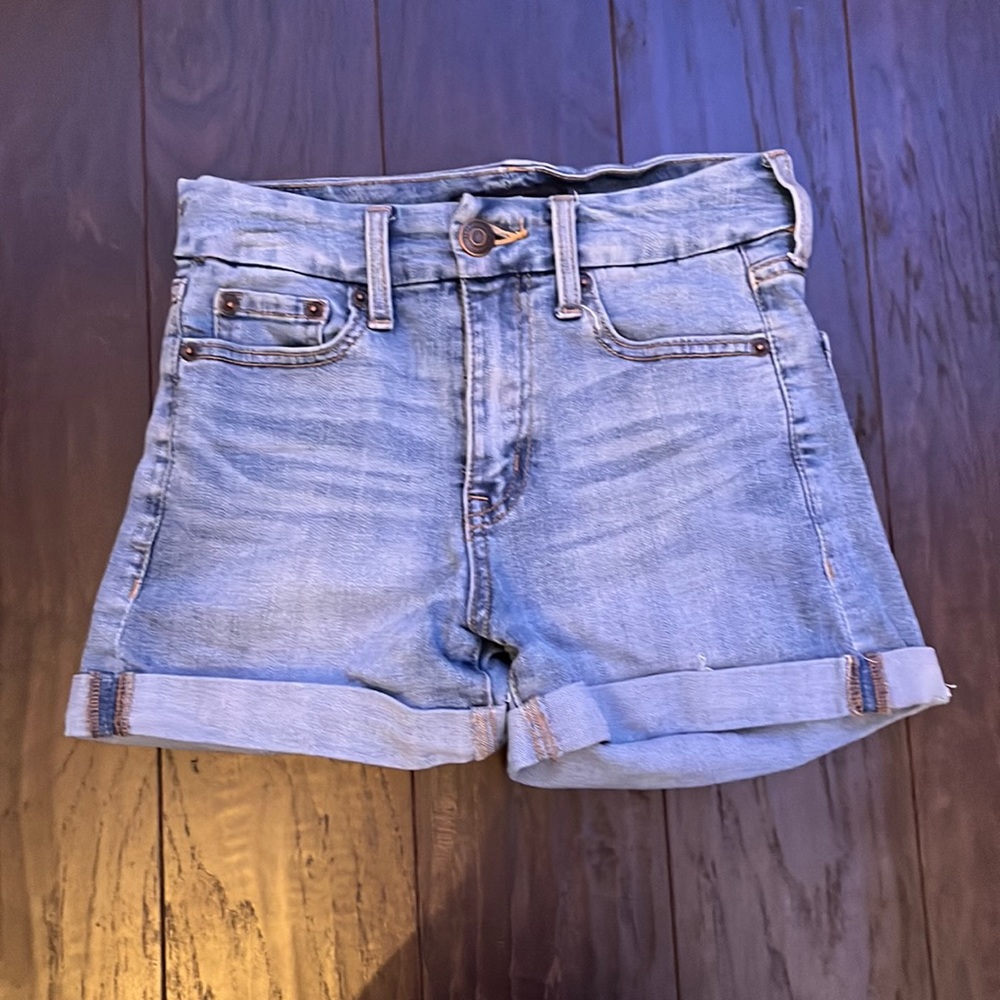 aeropostale jeans shorts blue